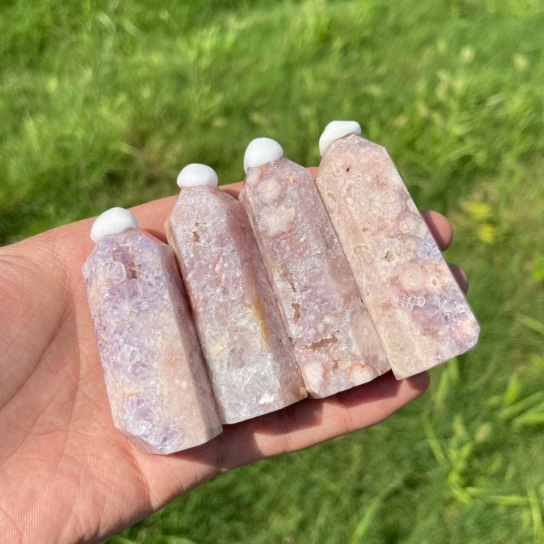 Natural Crystal Pink Amethyst Point