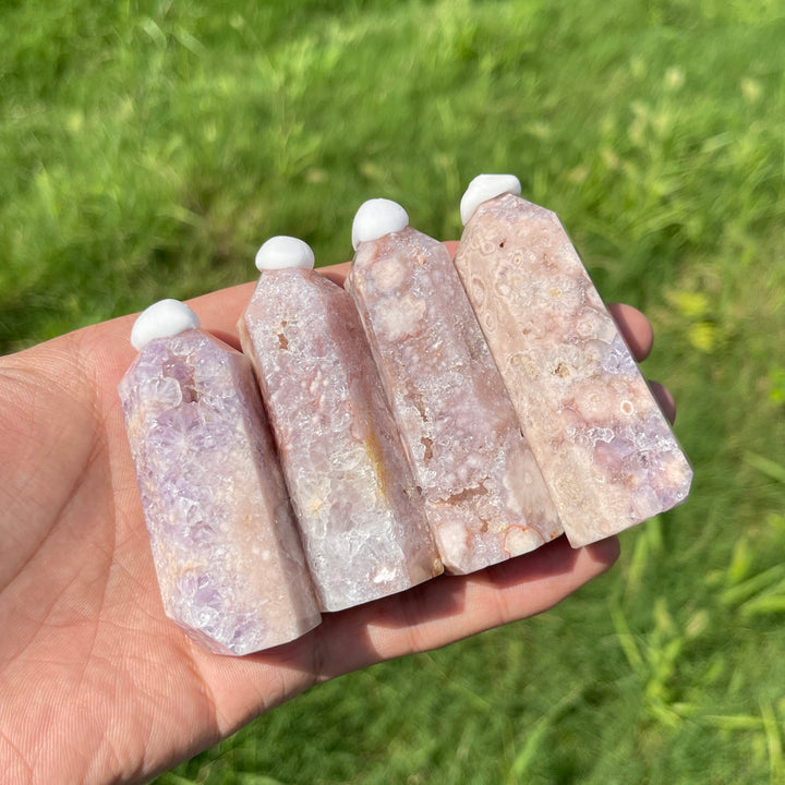 Natural Crystal Pink Amethyst Point