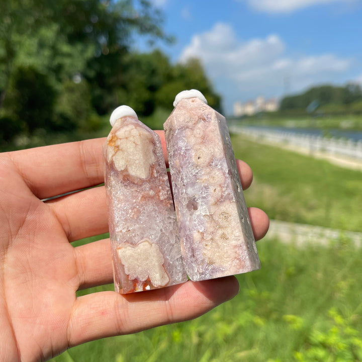 Natural Crystal Pink Amethyst Point