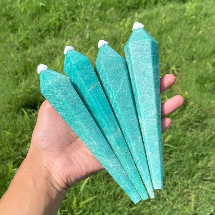 Natural Crystal Large Amazonite Wand