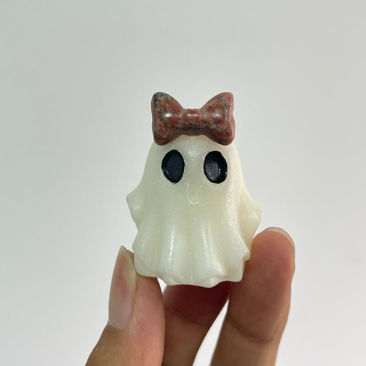 Natural Crystal Bow Accented Ghost Carving