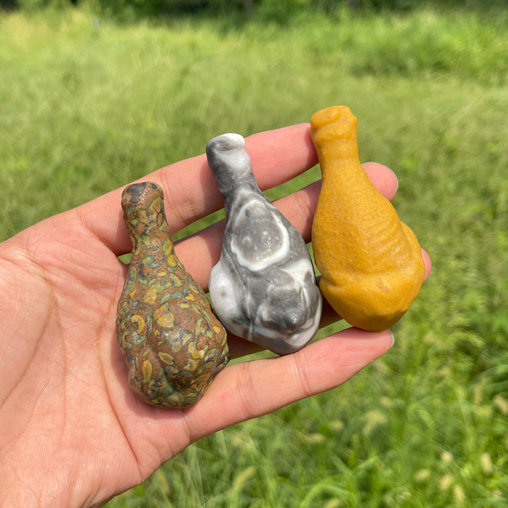 Natural Crystal Carving Chicken Drumstick