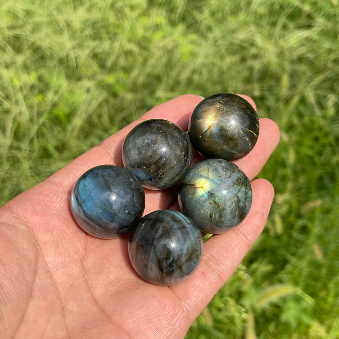 Natural Crystal Mini Labradorite Sphere