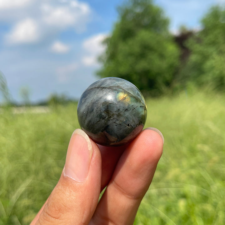 Natural Crystal Mini Labradorite Sphere