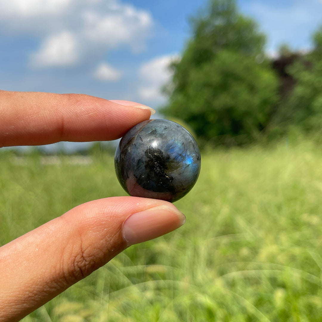 Natural Crystal Mini Labradorite Sphere