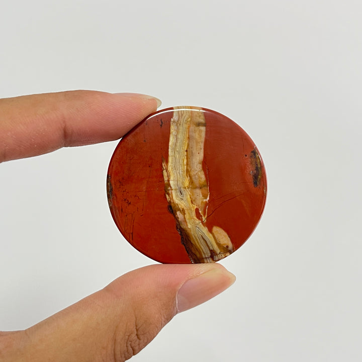 Natural Crystal Mixed Material Round Disc