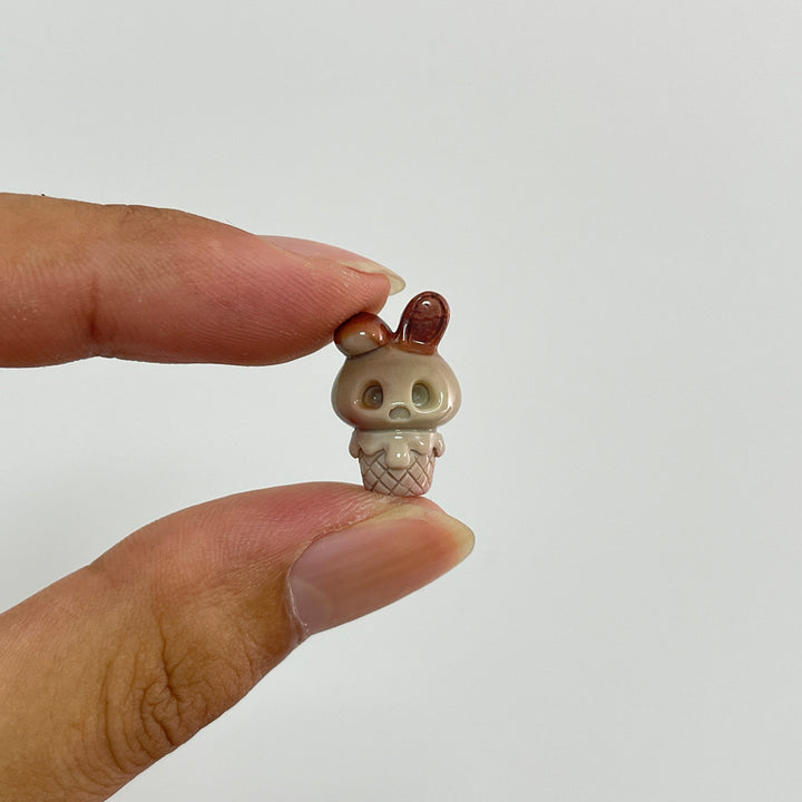 Natural Crystal Whimsical Ice Cream Bunny