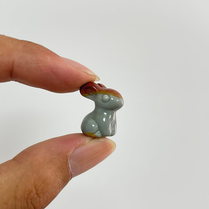 Natural Crystal Alashan Agate Rabbit