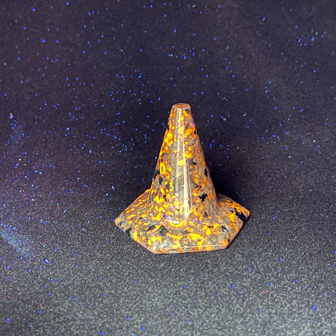 Natural Crystal Yooperlite Traffic Cone
