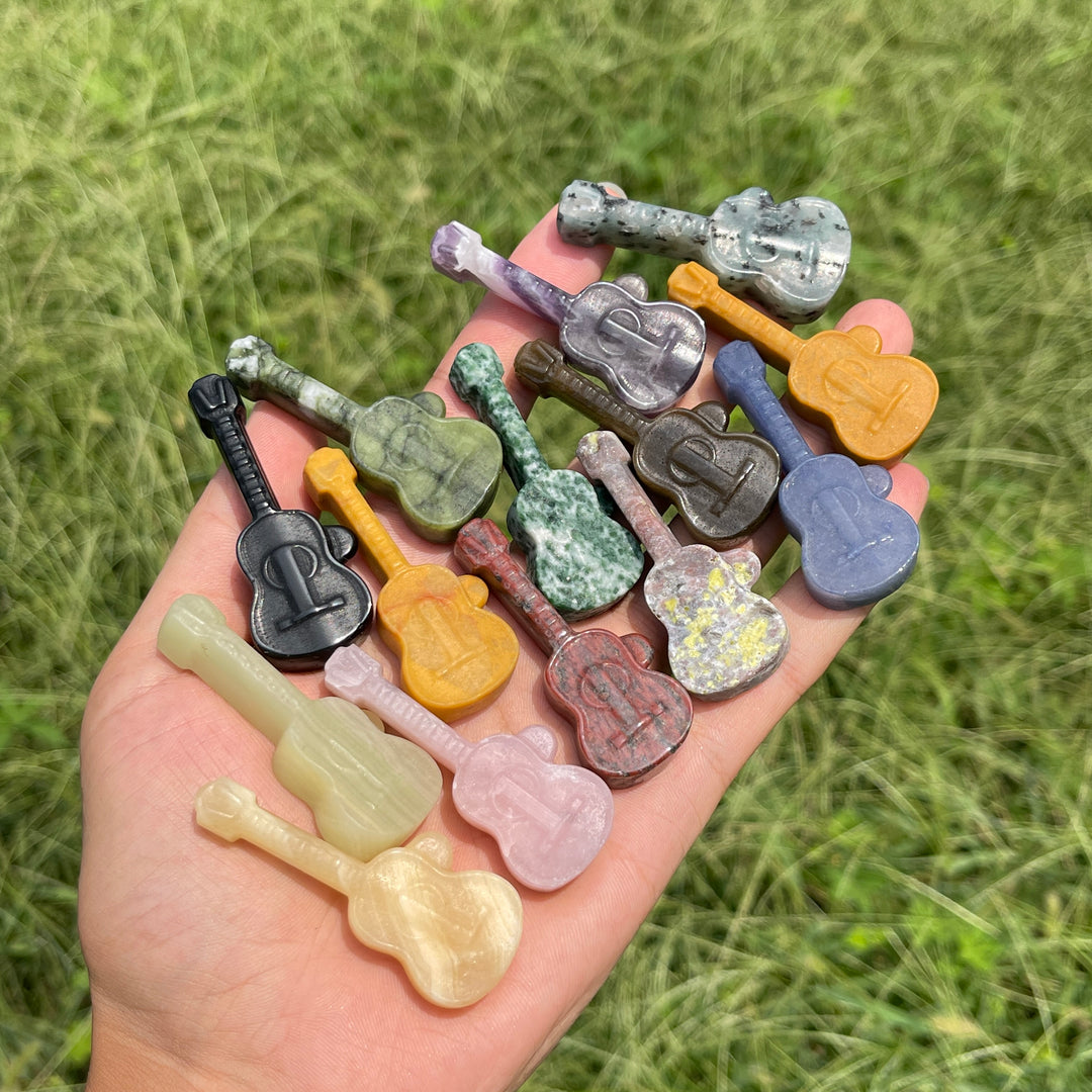 Natural Crystal Carving Guitar