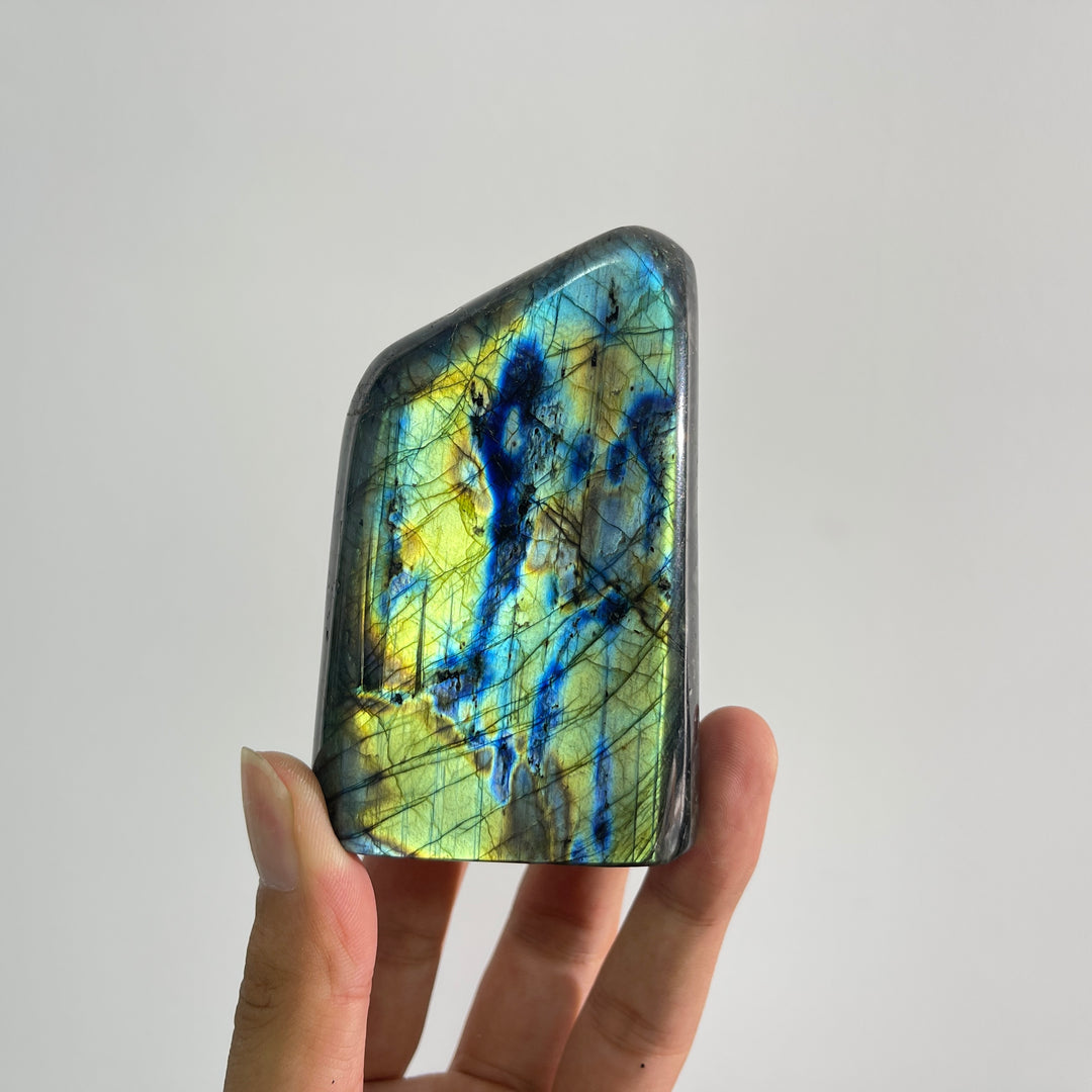 Unique,Natural Crystal Labradorite Ornament