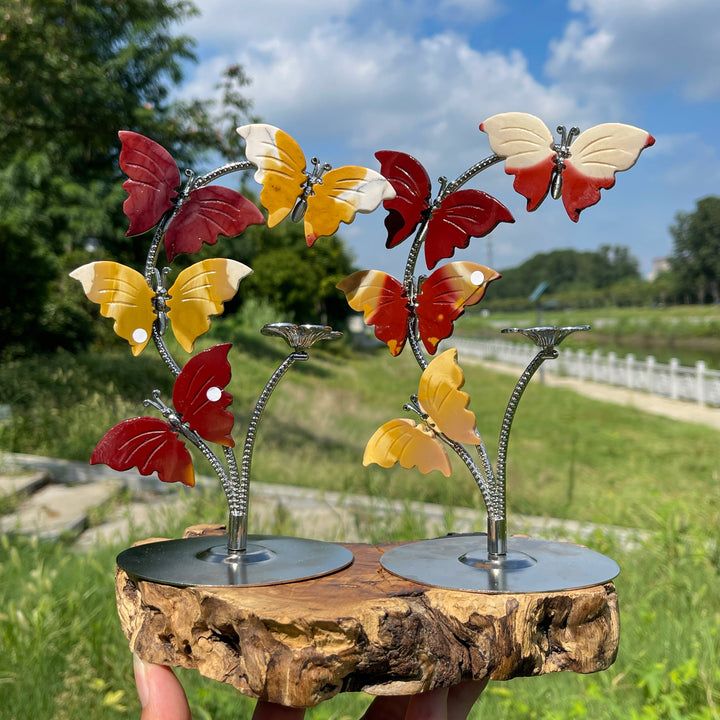 A Slightly Imperfect Natural Crystal Mookaite Sphere Holder