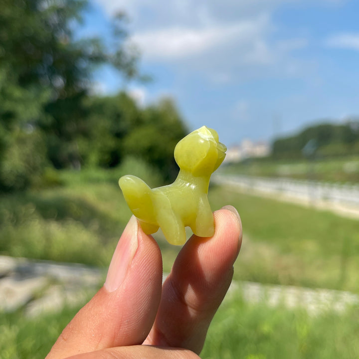 Natural Crystal Carving Mini Lizard