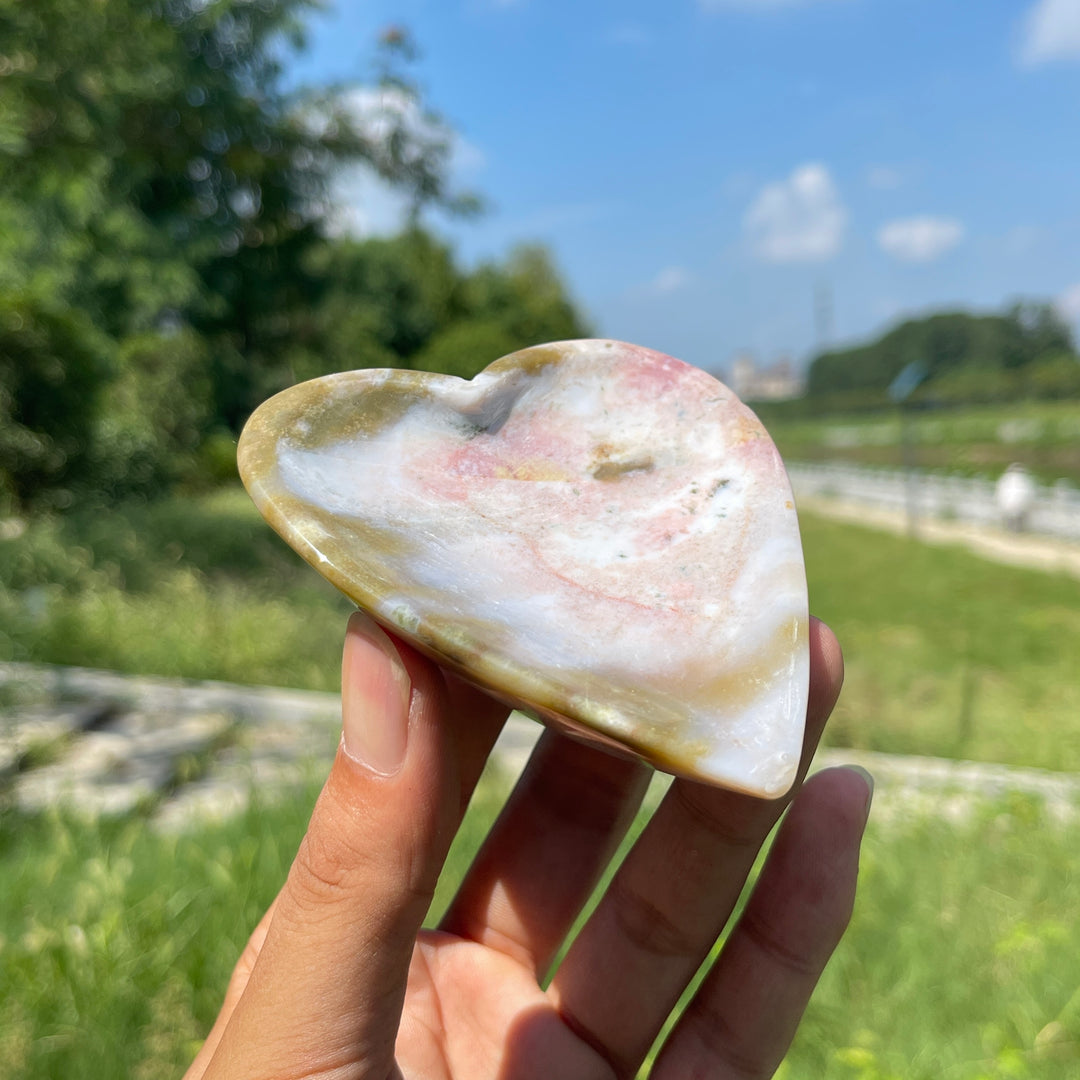 Unique,Natural Crystal Ocean Jasper Bowl