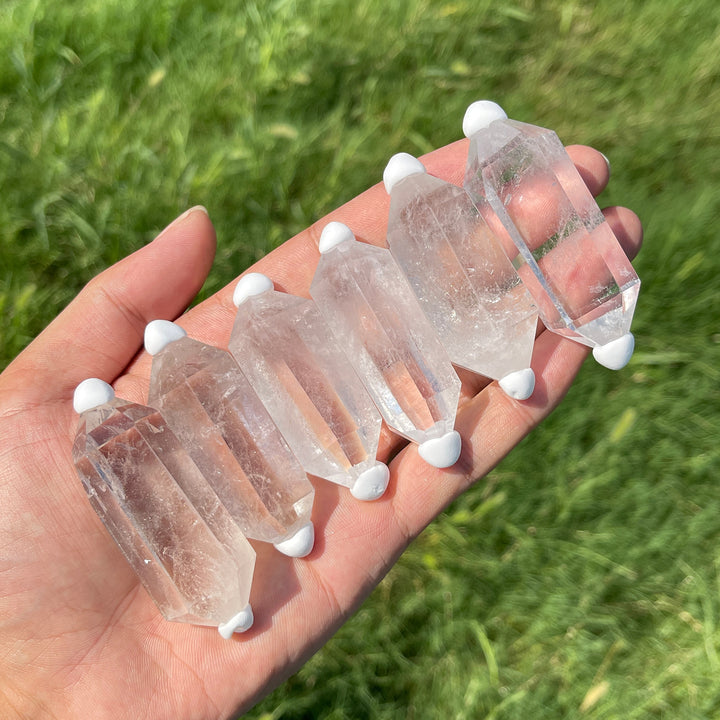 Natural Crystal Clear Quartz Mini Double Point