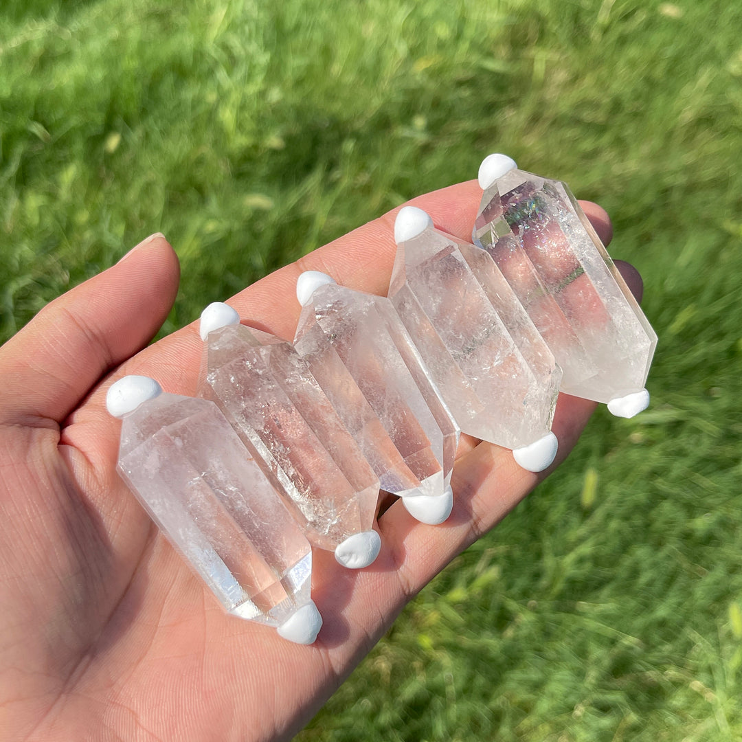 Natural Crystal Clear Quartz Mini Double Point