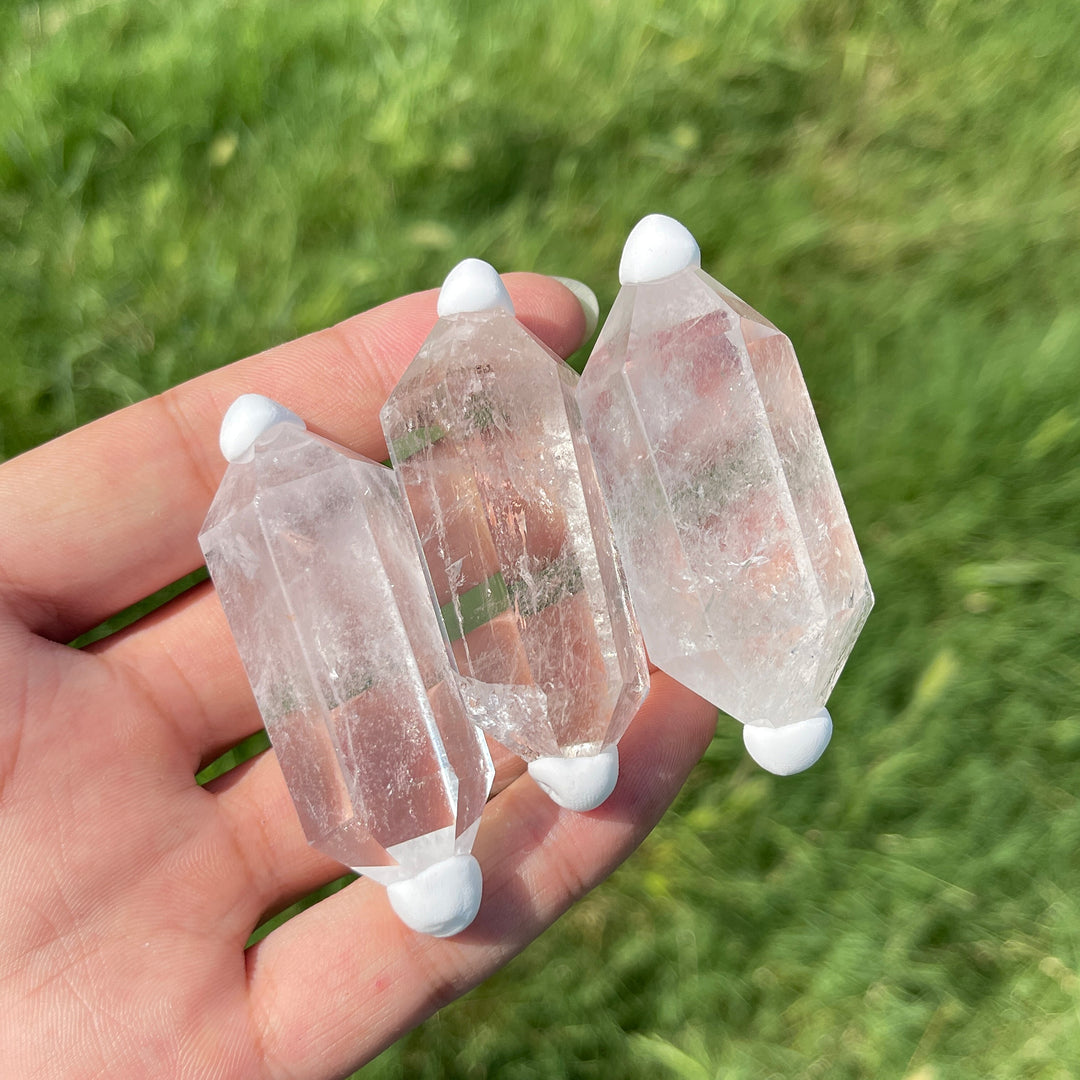 Natural Crystal Clear Quartz Mini Double Point