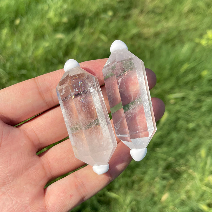 Natural Crystal Clear Quartz Mini Double Point