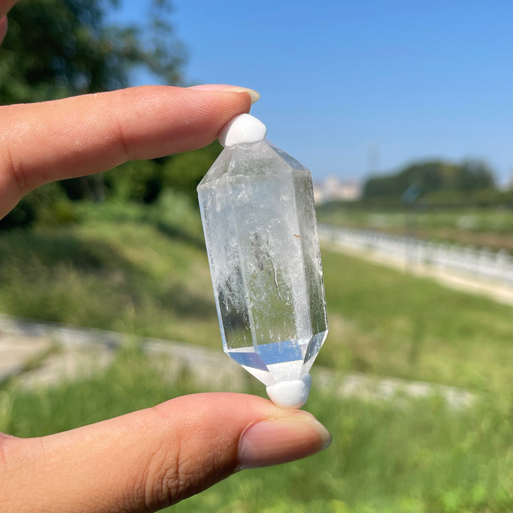 Natural Crystal Clear Quartz Mini Double Point