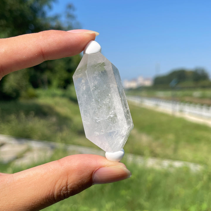 Natural Crystal Clear Quartz Mini Double Point