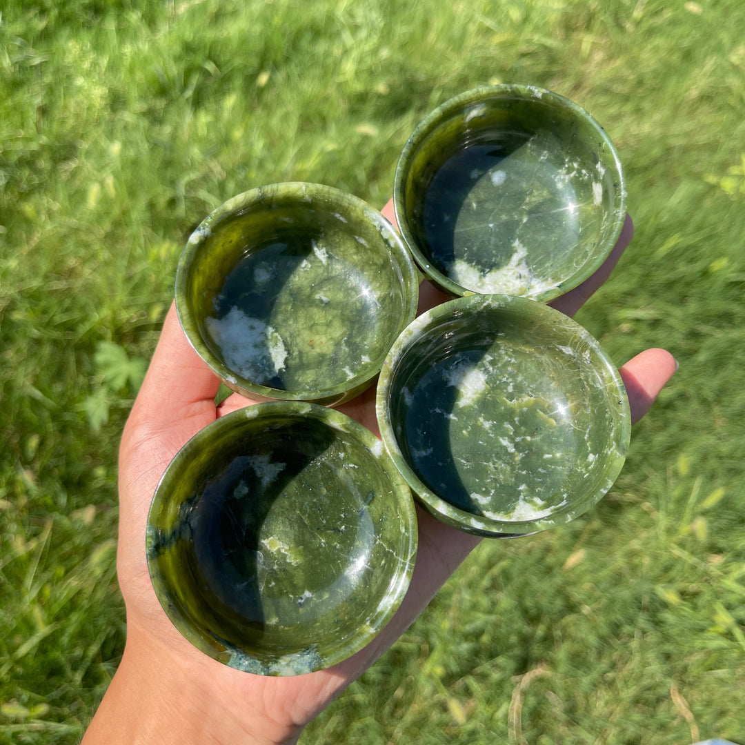 Natural Crystal Serpentine Bowl