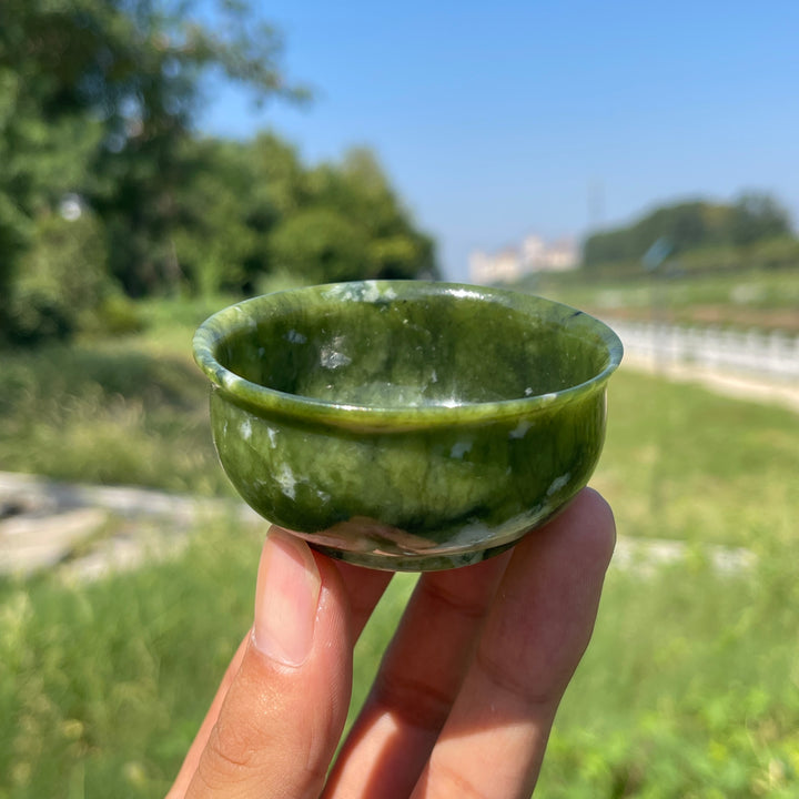 Natural Crystal Serpentine Bowl
