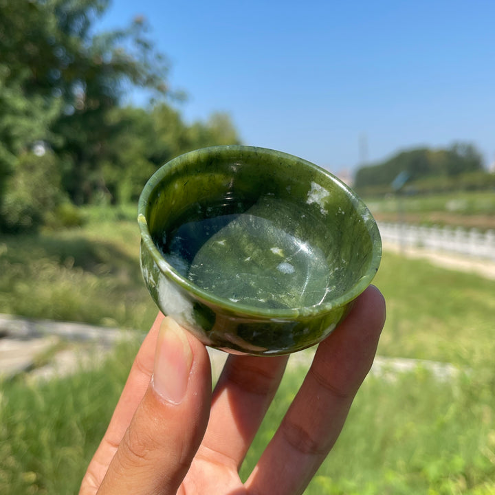 Natural Crystal Serpentine Bowl