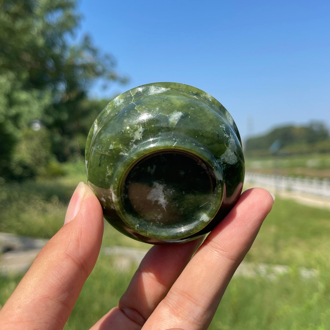 Natural Crystal Serpentine Bowl