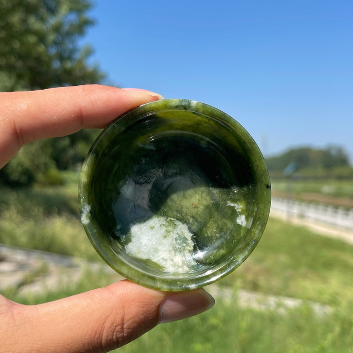 Natural Crystal Serpentine Bowl