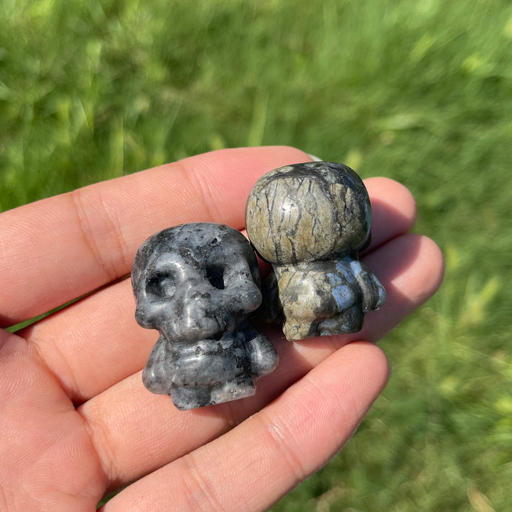 Natural Crystal Mini Skull Character