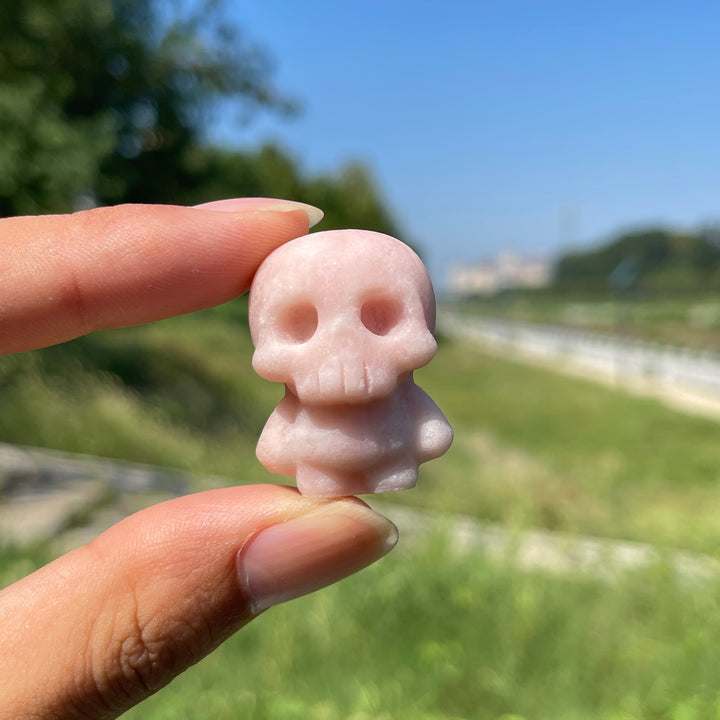 Natural Crystal Mini Skull Character