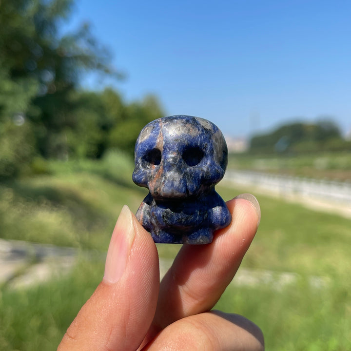Natural Crystal Mini Skull Character