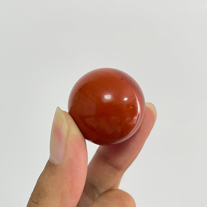 Natural Crystal Red Jasper Sphere