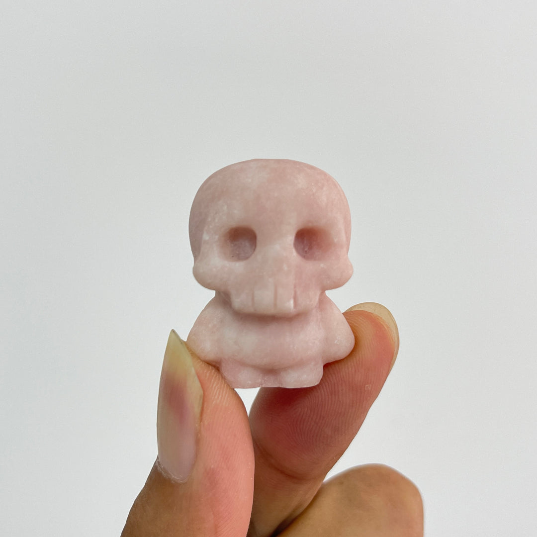 Natural Crystal Mini Skull Character