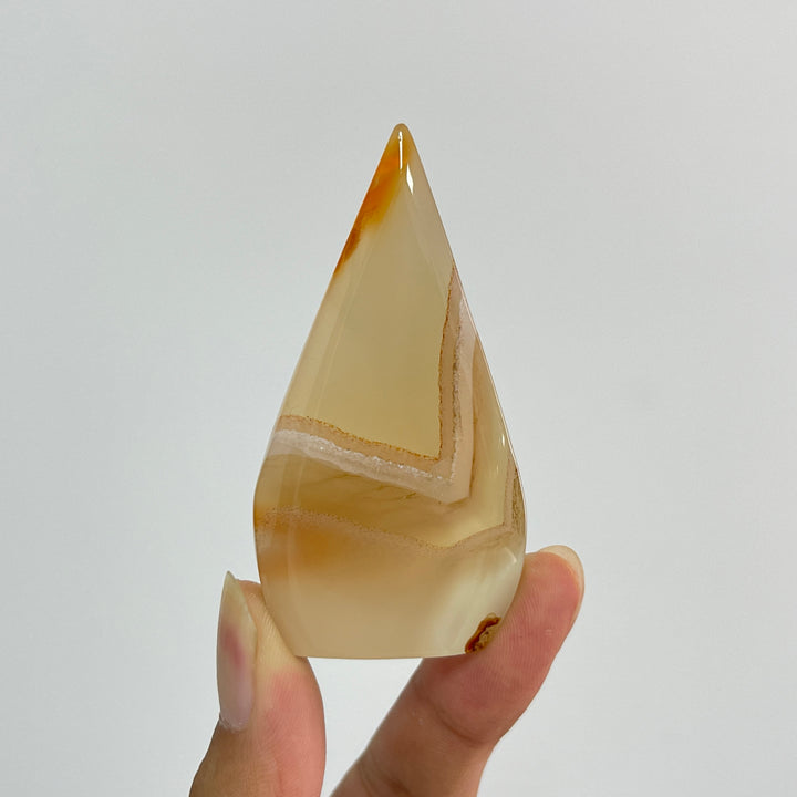 Natural Crystal Agate Teardrop