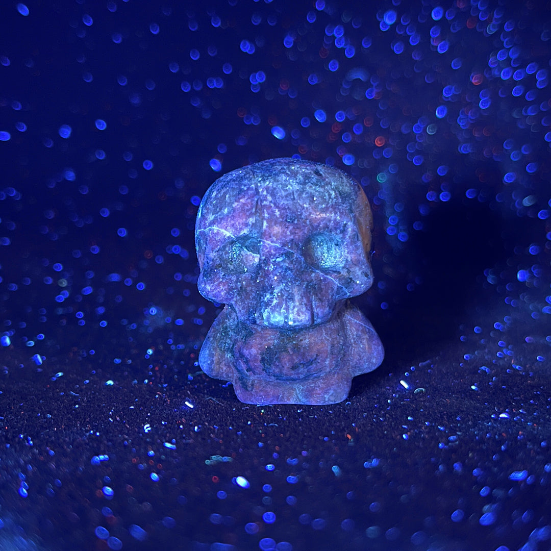 Natural Crystal Mini Skull Character