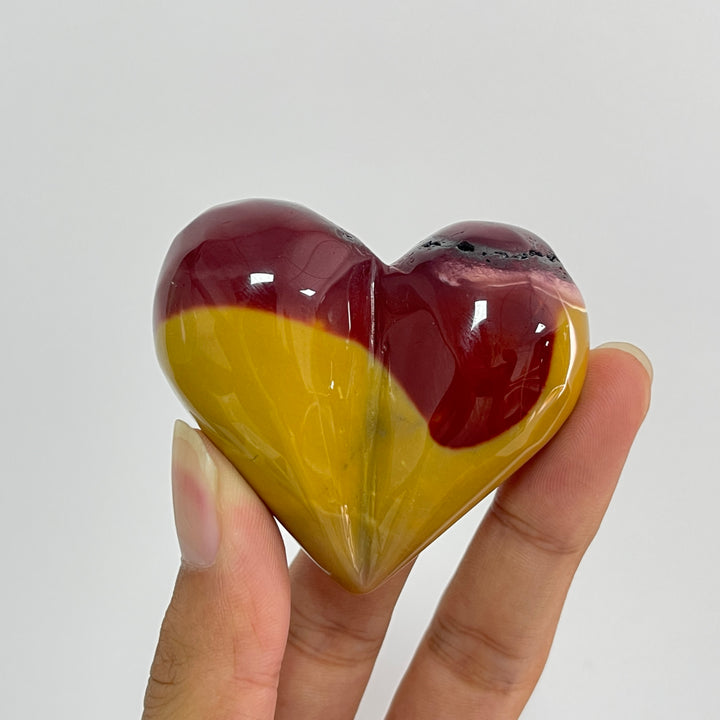 Natural Crystal Mookaite Heart