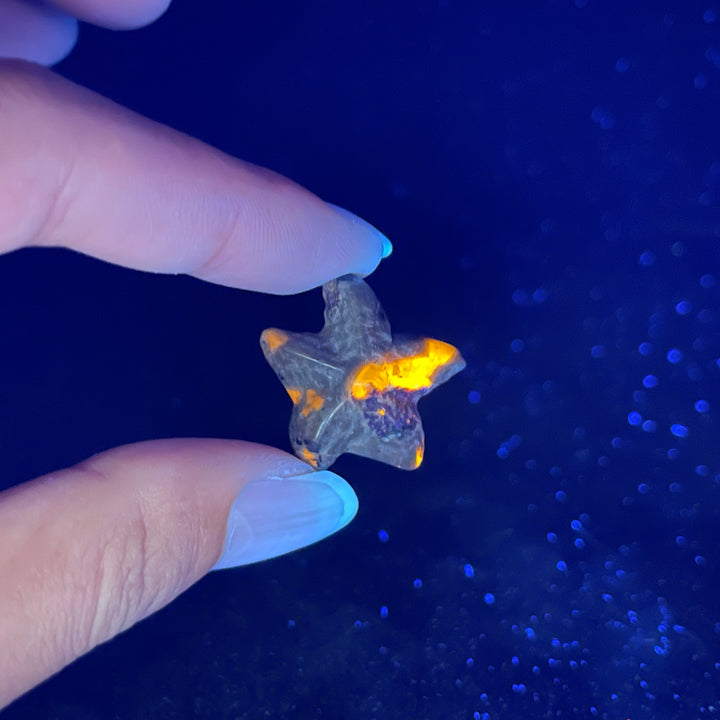 Natural Crystal Carving Mixed Material Starfish
