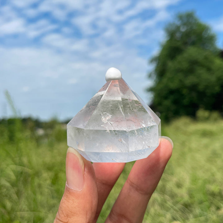 Natural Crystal Clear Quartz Diamond