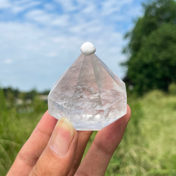 Natural Crystal Clear Quartz Diamond
