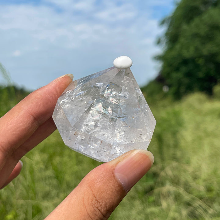 Natural Crystal Clear Quartz Diamond