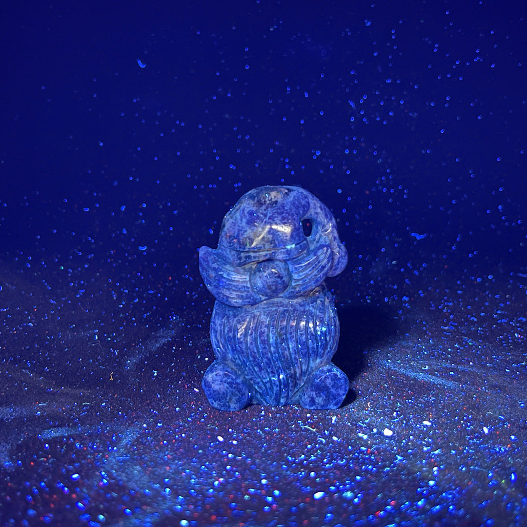 Natural Crystal Carving Whimsical Gnome Elder