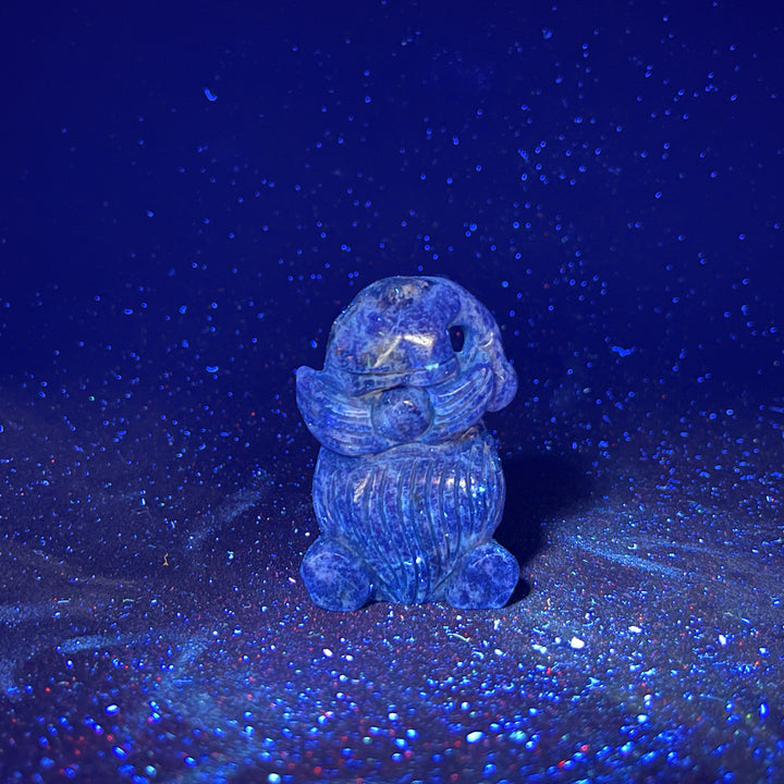Natural Crystal Carving Whimsical Gnome Elder