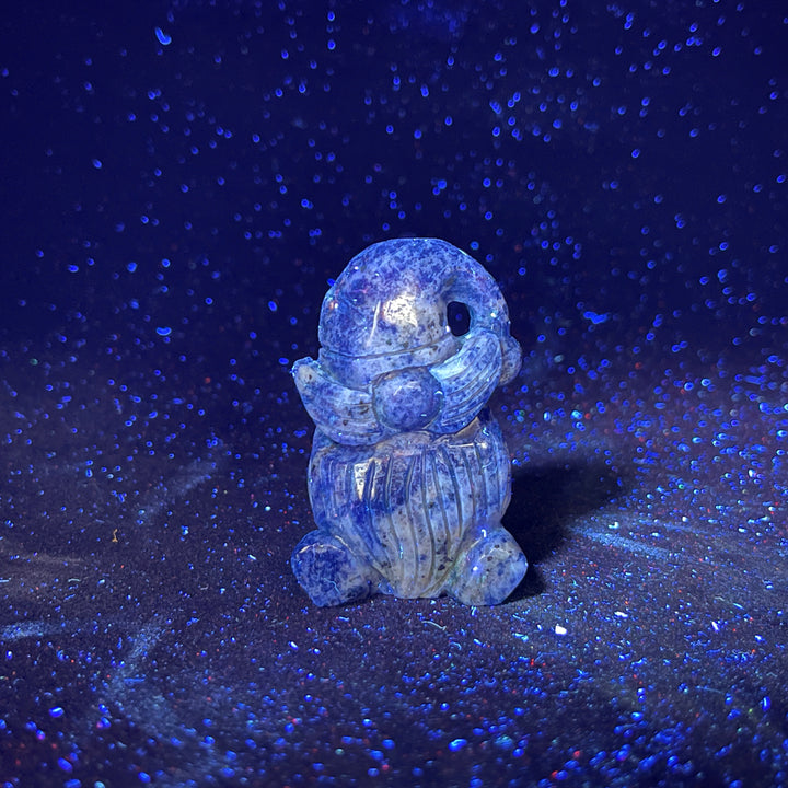 Natural Crystal Carving Whimsical Gnome Elder