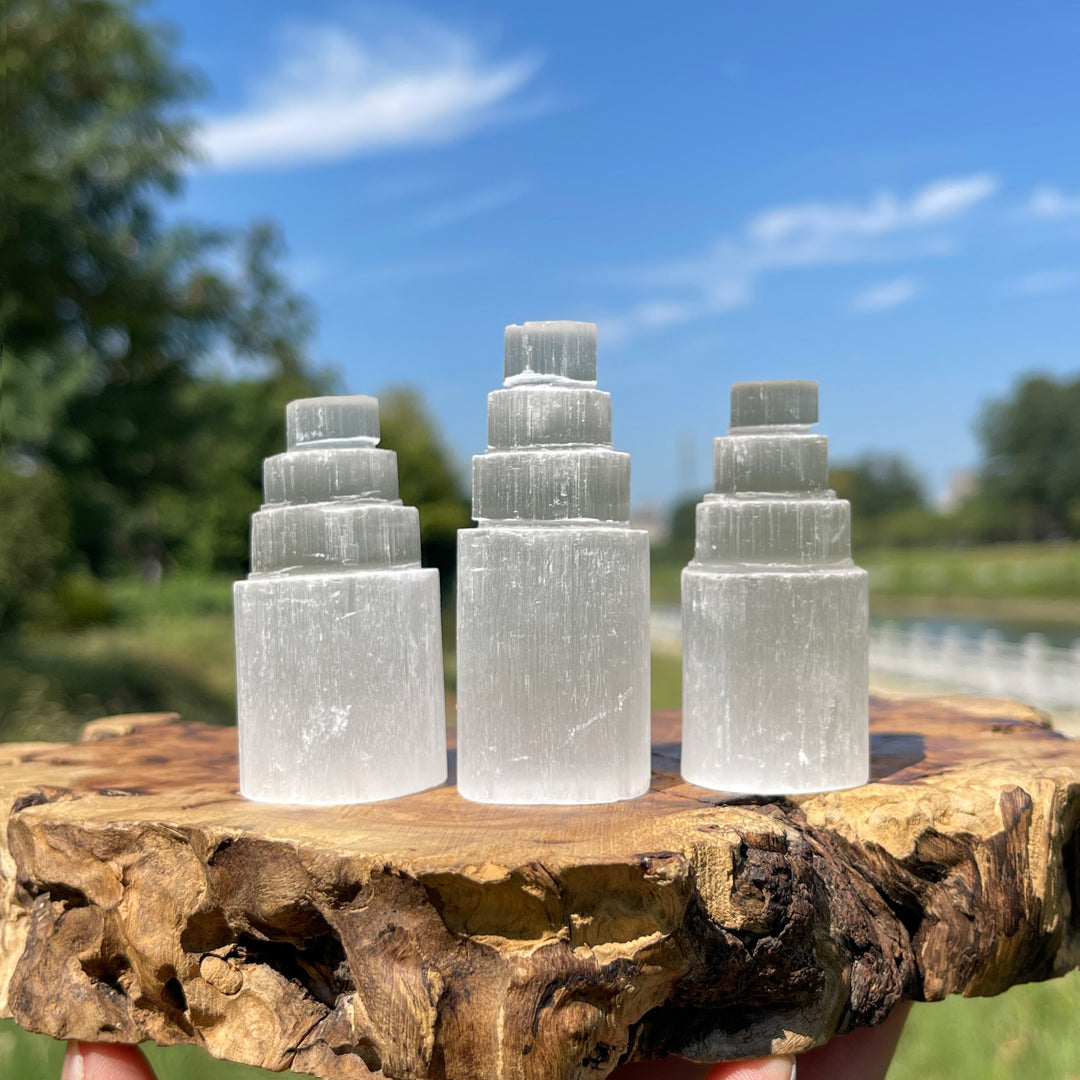 Natural Crystal Selenite Tower