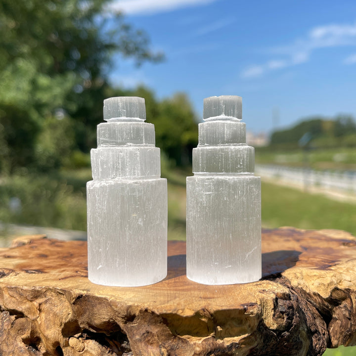 Natural Crystal Selenite Tower