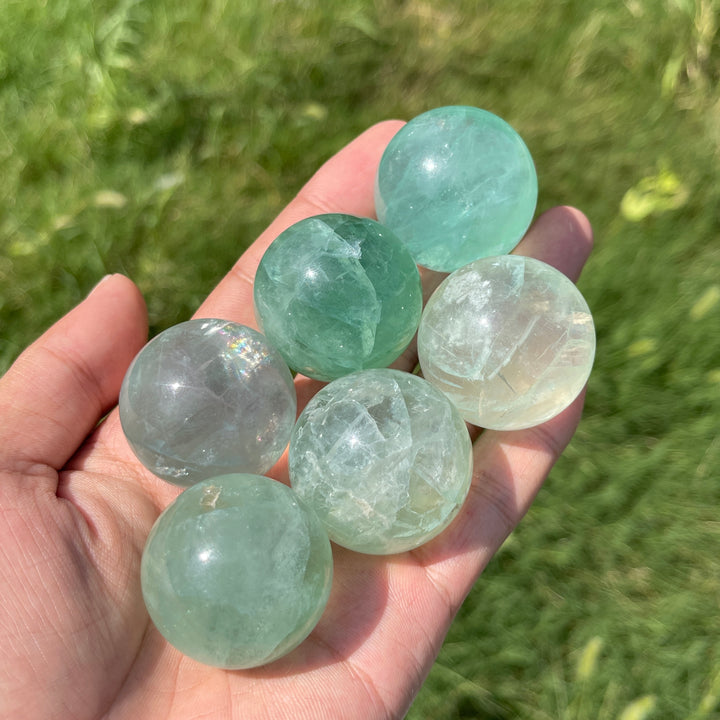 Natural Crystal Small Fluorite Sphere
