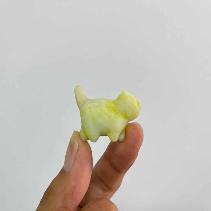Natural Crystal Mixed Material Mini Walking Cat