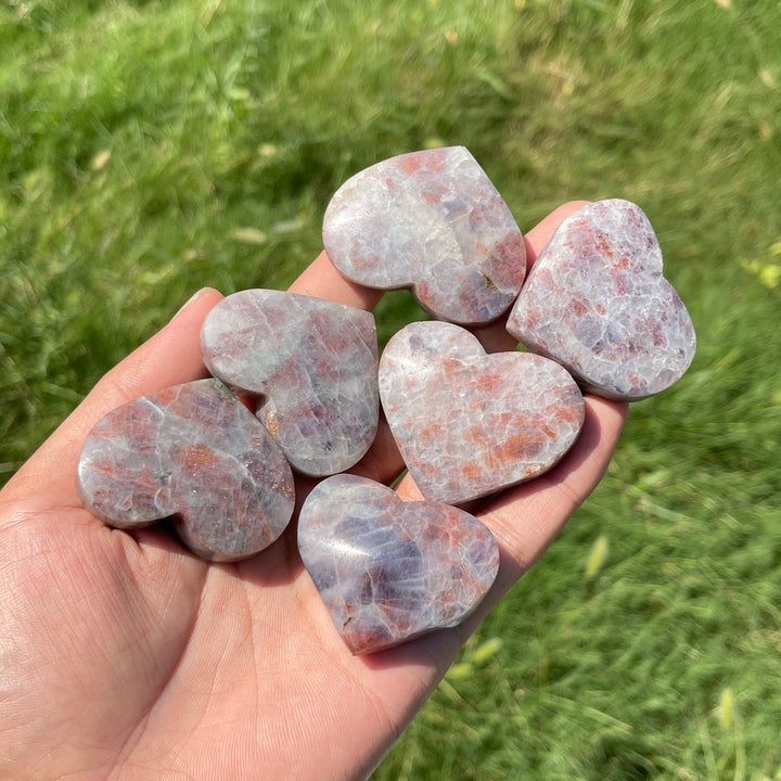 Natural Crystal Blood Iolite Heart