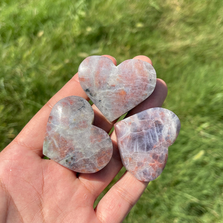Natural Crystal Blood Iolite Heart